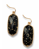 Black & Gold Fleck Earrings-Earrings-privityboutique-Privity Boutique, Women’s Fashion Boutique in Mesa, Arizona