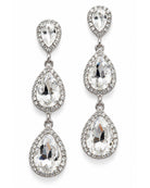 Own The Night Rhinestone Earrings - Silver-earrings-privityboutique.com-Privity Boutique, Women’s Fashion Boutique in Mesa, Arizona