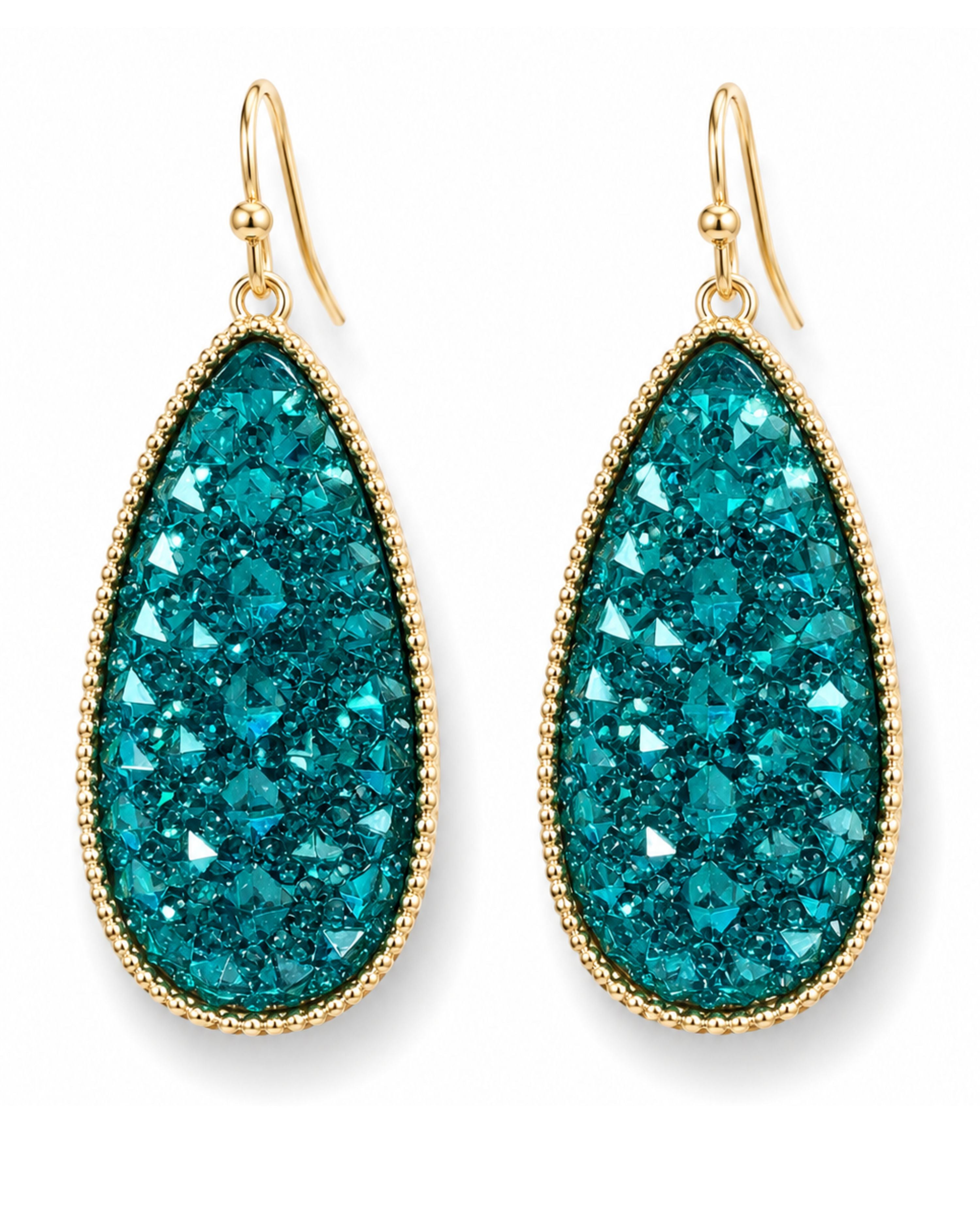 Bold & Exciting Teardrop Druzy Earrings-earrings-privityboutique-Privity Boutique, Women’s Fashion Boutique in Mesa, Arizona