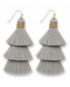 Party of Three Tassel Earrings - Grey-earrings-privityboutique.com-Privity Boutique, Women’s Fashion Boutique in Mesa, Arizona
