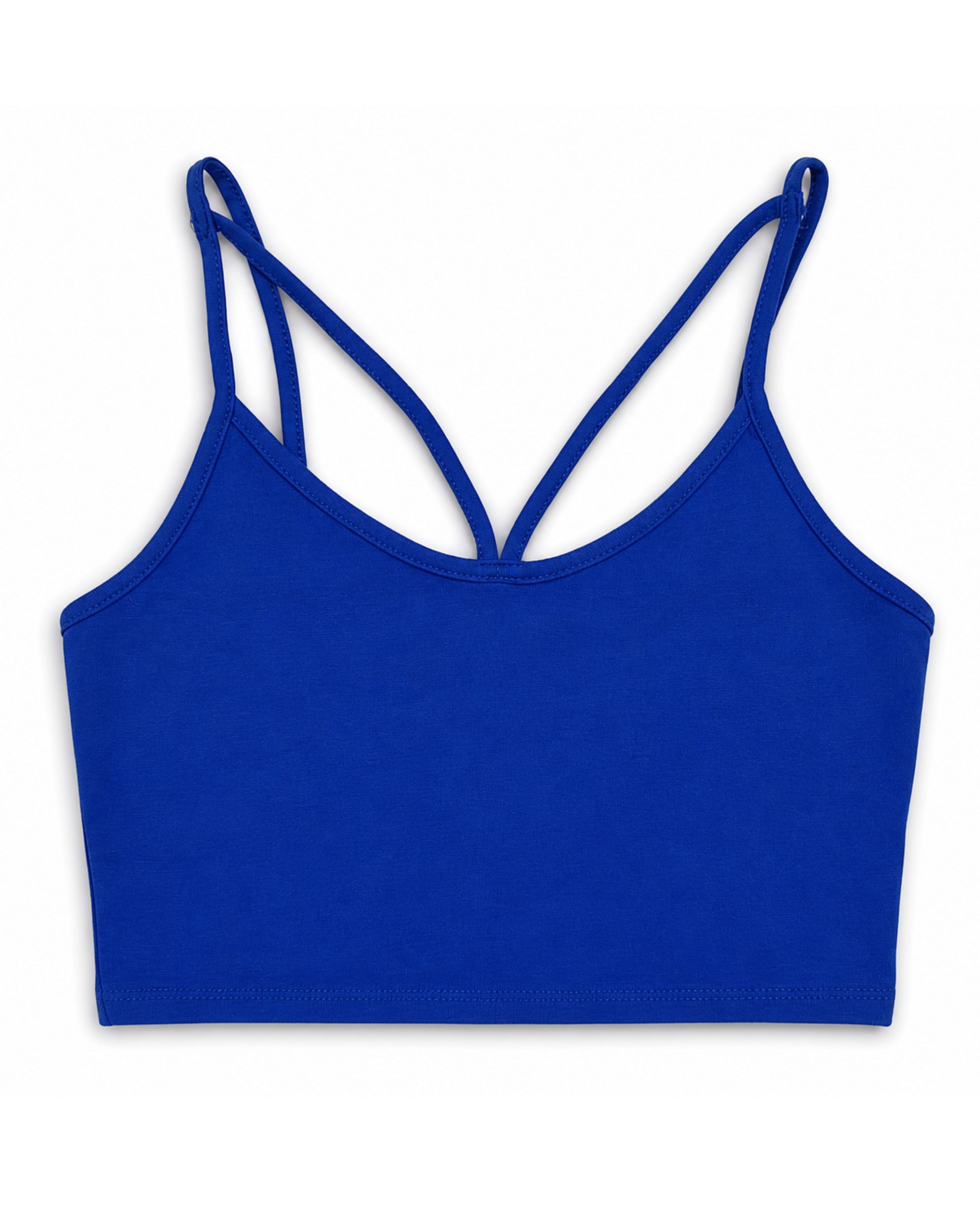 Criss Cross Crop Top Bralette - Royal-Top-privityboutique.com-Privity Boutique, Women’s Fashion Boutique in Mesa, Arizona