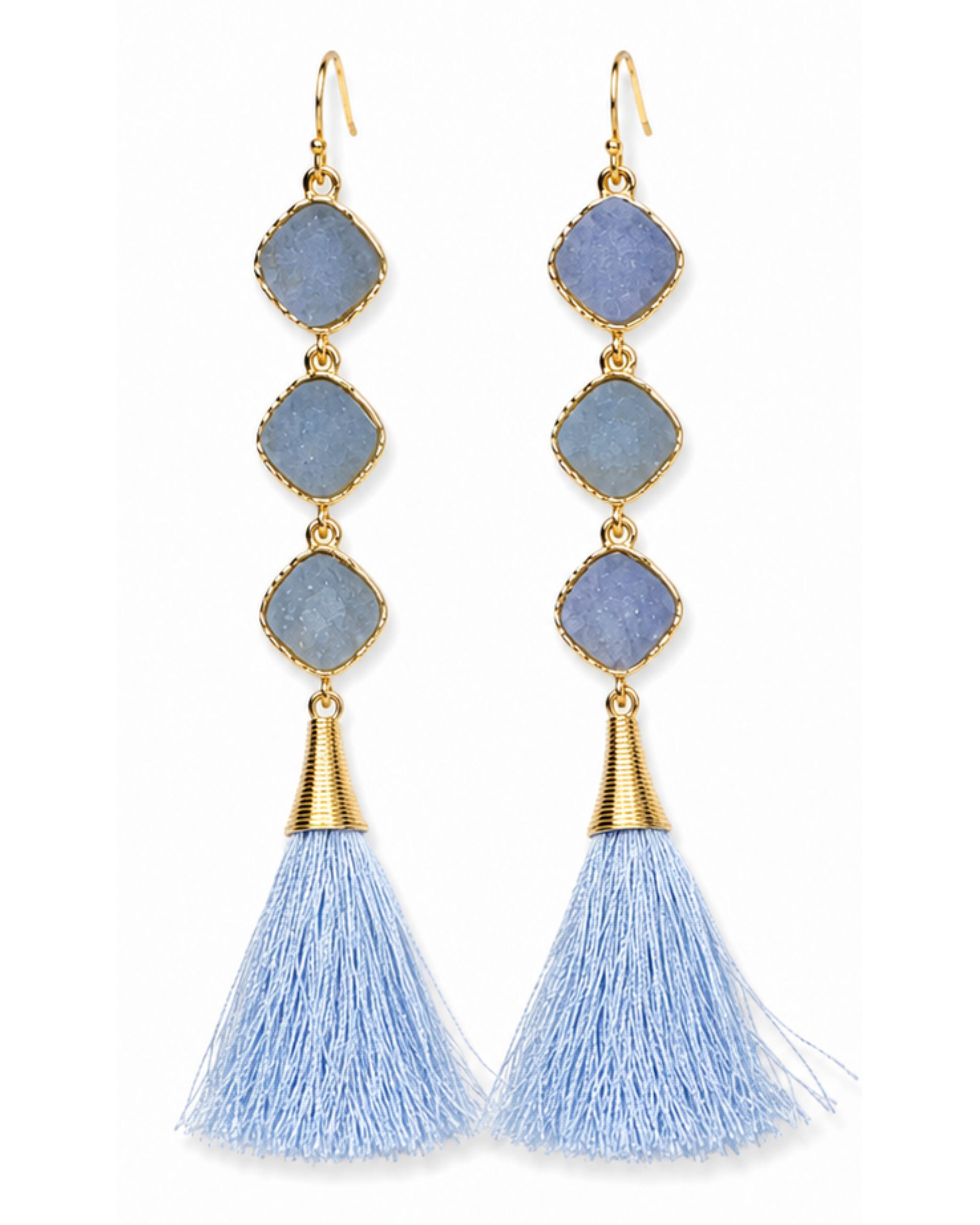 Drops Of Druzy Tassel Earrings-Earrings-privityboutique-Privity Boutique, Women’s Fashion Boutique in Mesa, Arizona