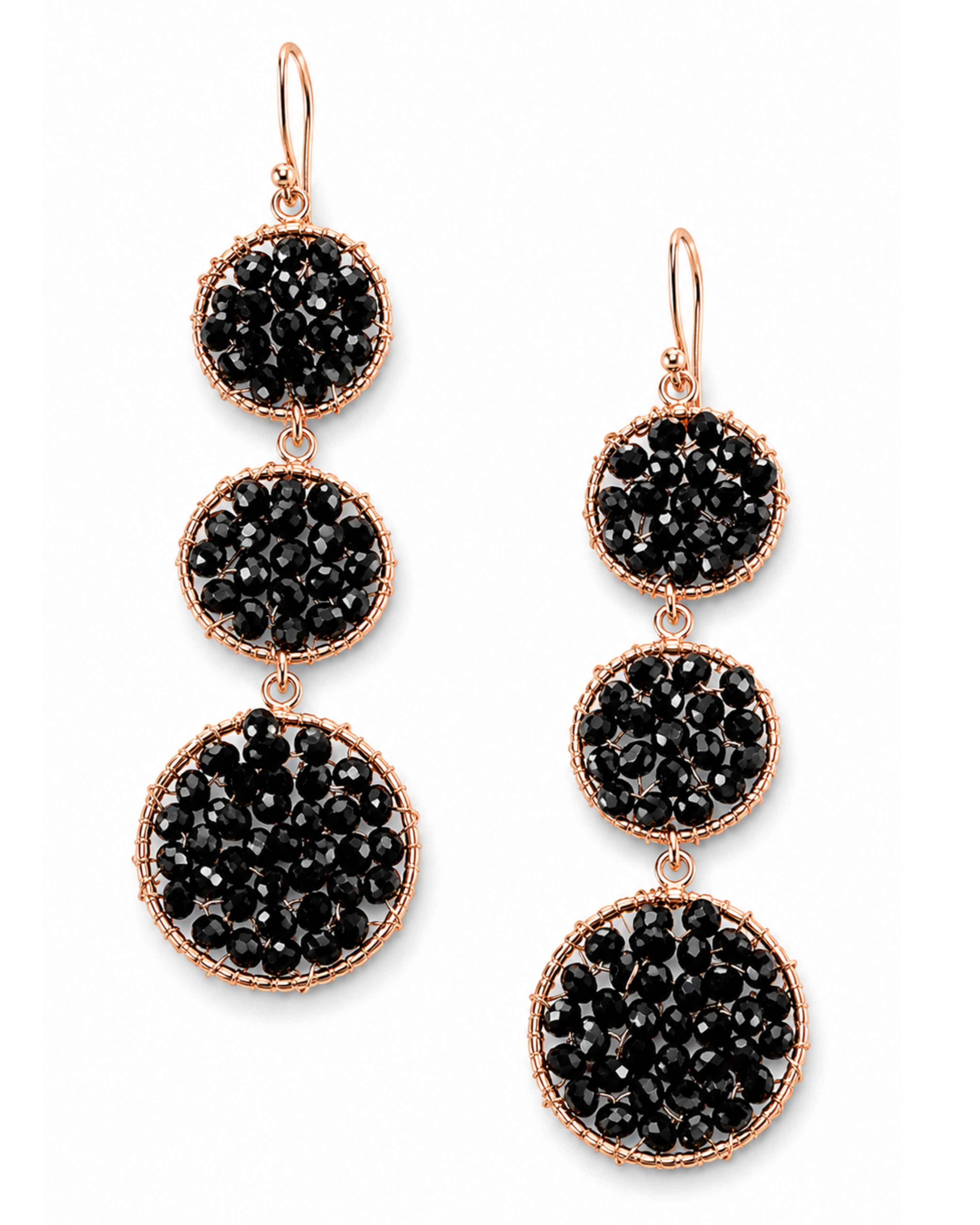 Black Beaded Earrings-Earrings-privityboutique-Privity Boutique, Women’s Fashion Boutique in Mesa, Arizona