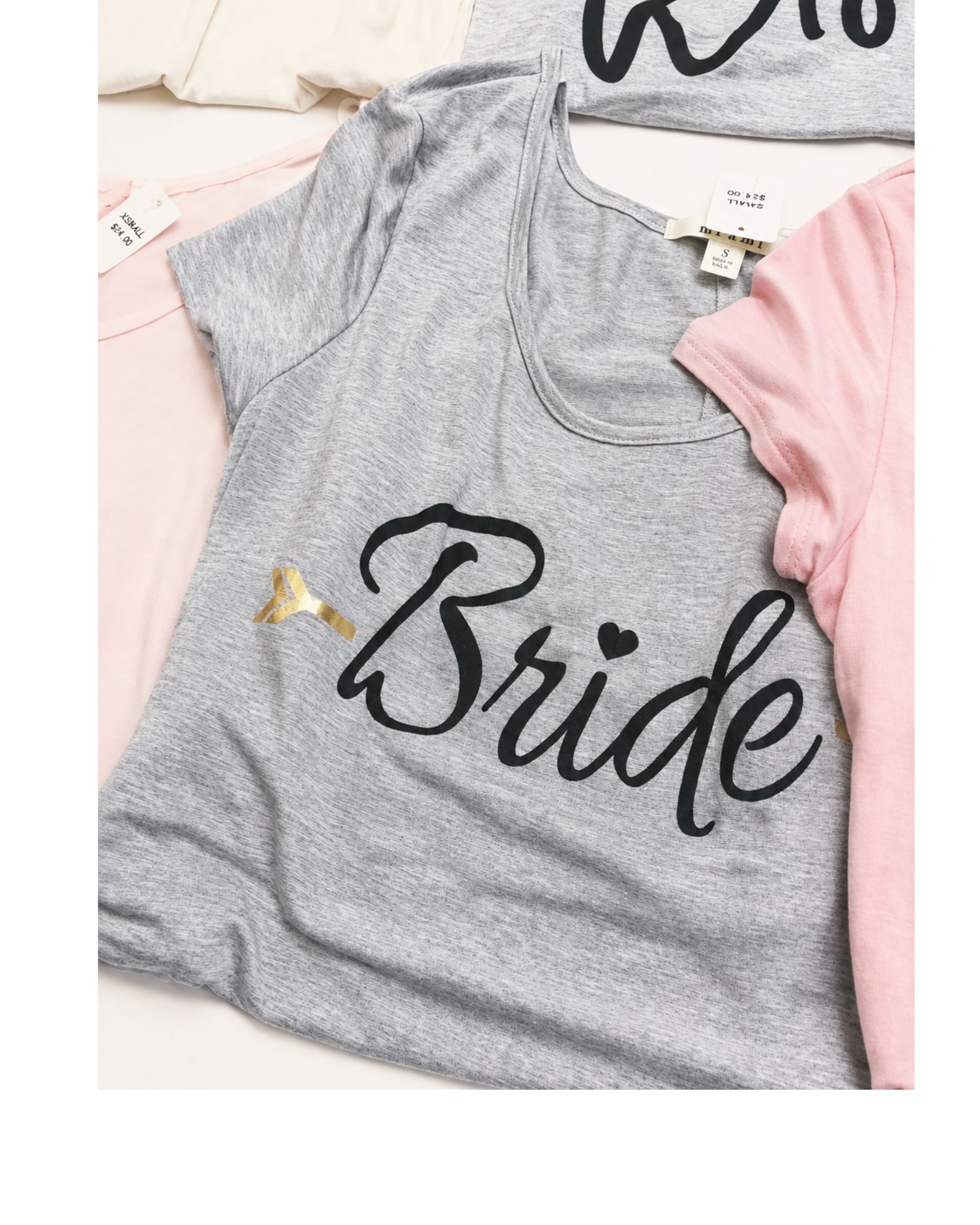 Bride Short Sleeve Graphic Tee: Grey-Top-privityboutique.com-Privity Boutique, Women’s Fashion Boutique in Mesa, Arizona