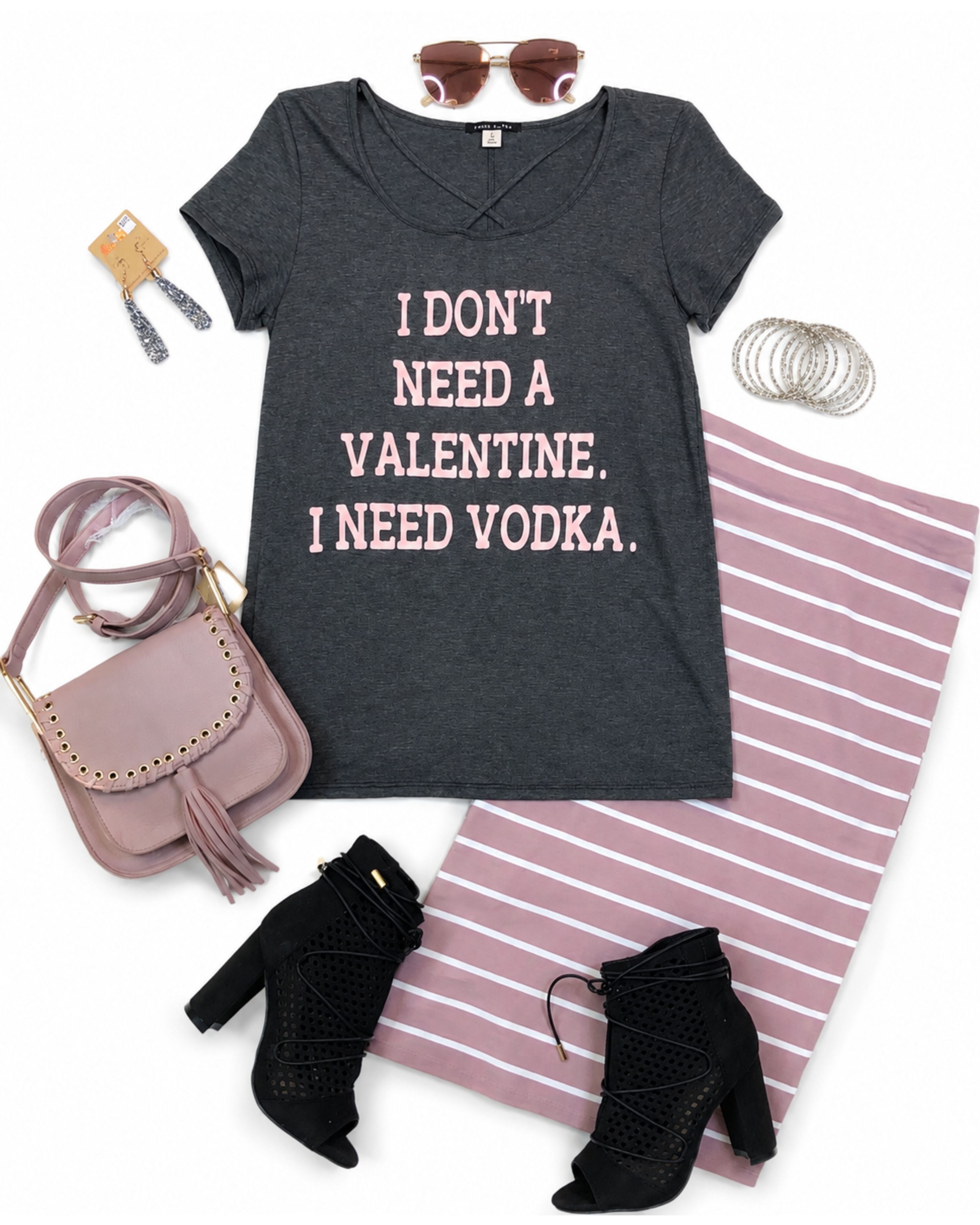 I Don't Need a Valentine-Top-privityboutique.com-Privity Boutique, Women’s Fashion Boutique in Mesa, Arizona