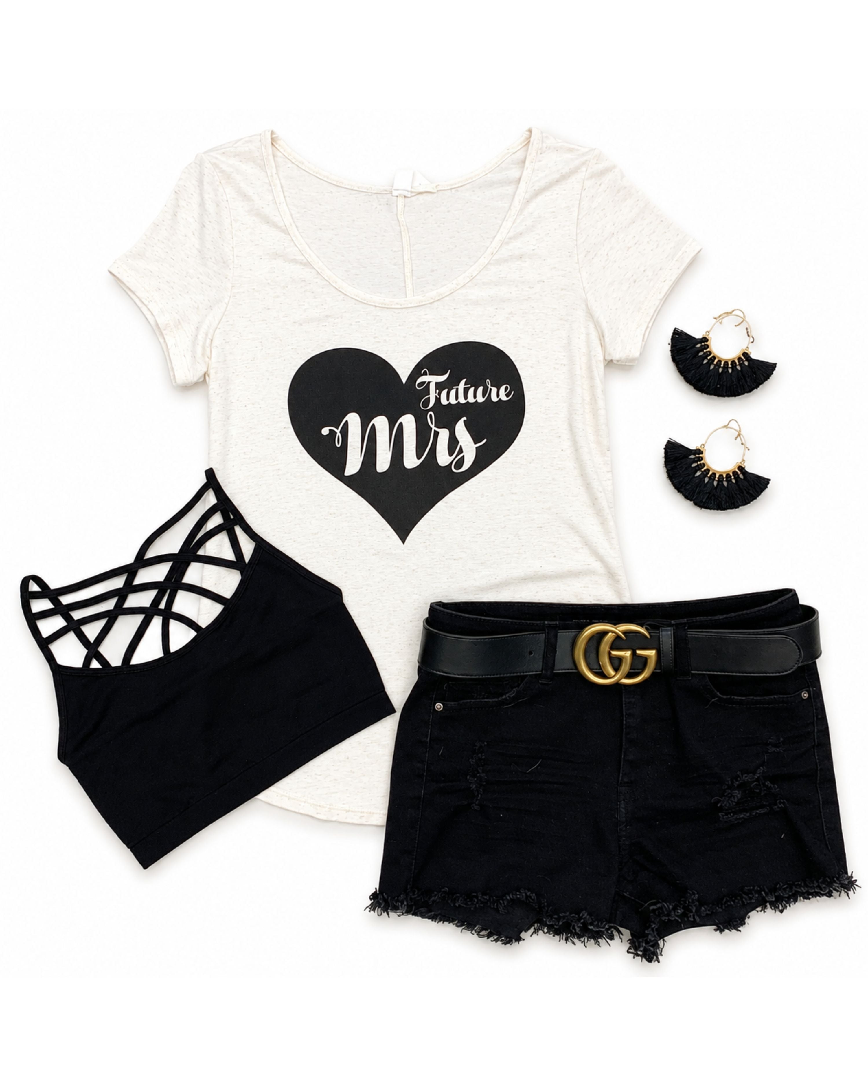 Future Mrs. "Heart" Short Sleeve Graphic Tee-Top-privityboutique.com-Privity Boutique, Women’s Fashion Boutique in Mesa, Arizona