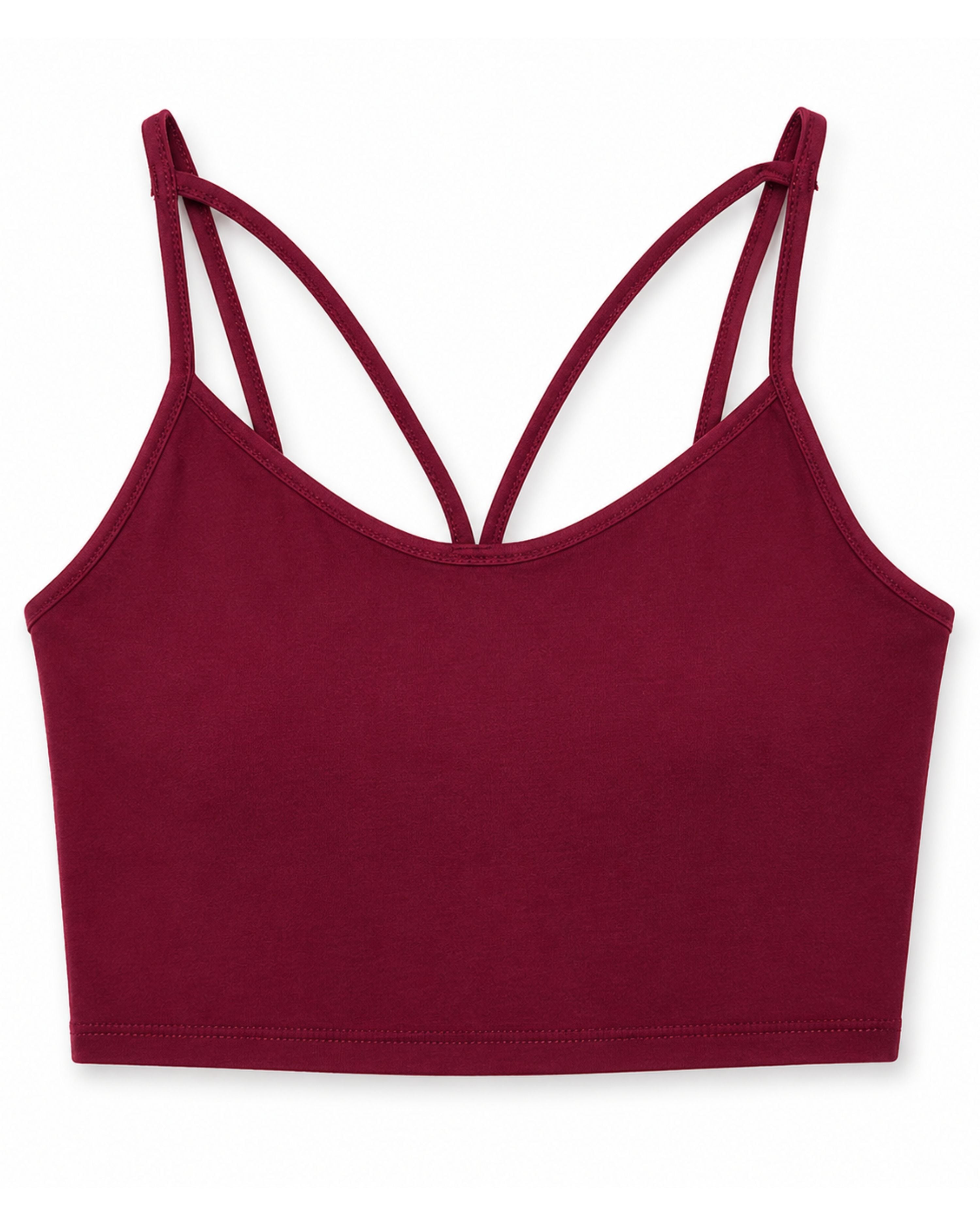 Criss Cross Crop Top Bralette - Burgundy-Bralette-privityboutique.com-Privity Boutique, Women’s Fashion Boutique in Mesa, Arizona
