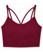 Criss Cross Crop Top Bralette - Burgundy-Bralette-privityboutique.com-Privity Boutique, Women’s Fashion Boutique in Mesa, Arizona