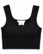 Duly Noted Ribbed Crop Top - Black-Crop Top-privityboutique.com-Privity Boutique, Women’s Fashion Boutique in Mesa, Arizona