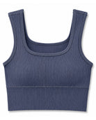 Duly Noted Ribbed Crop Top - Grey-Crop Top-privityboutique.com-Privity Boutique, Women’s Fashion Boutique in Mesa, Arizona