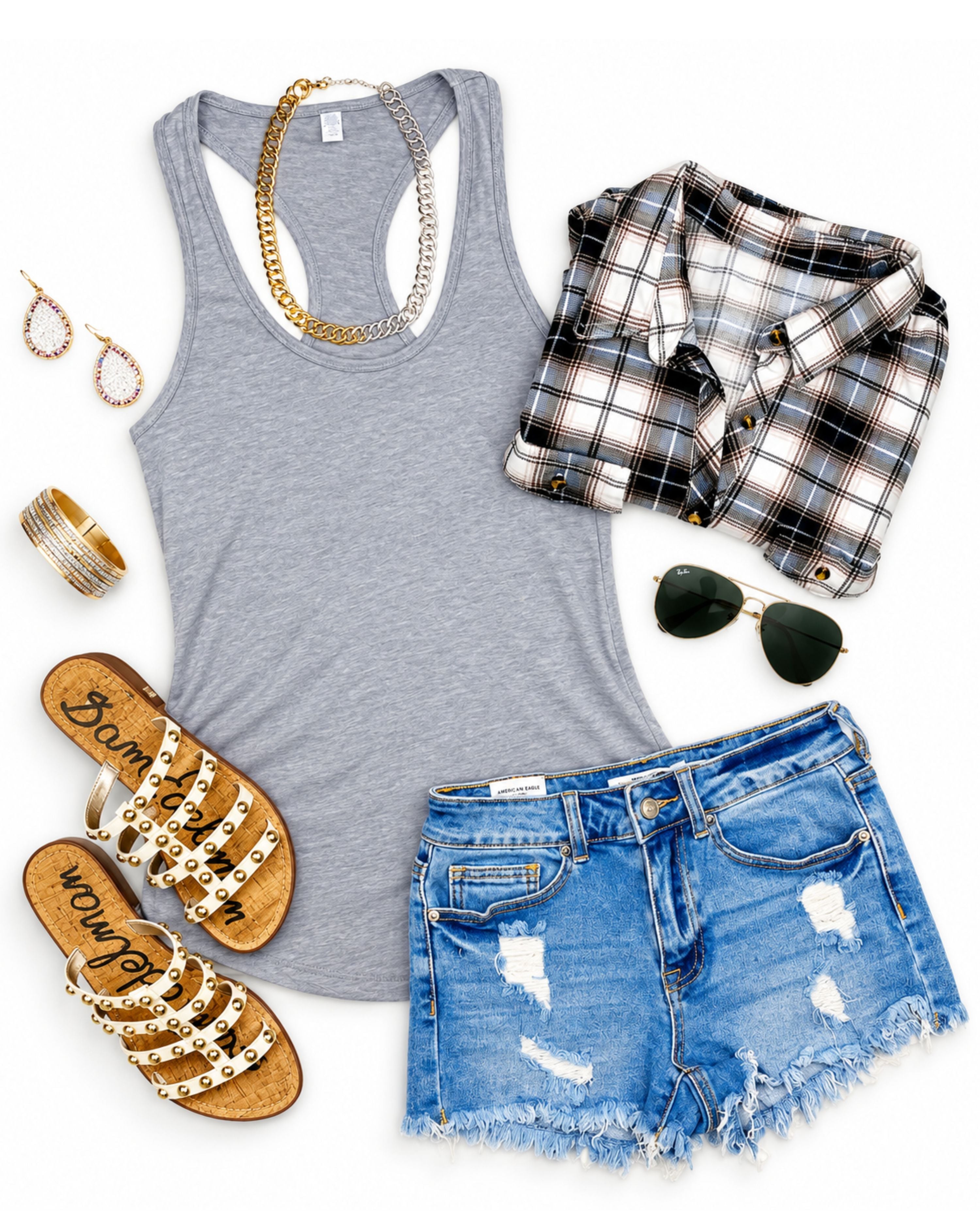 Basic Racerback Tank - H Grey-Top-privityboutique.com-Privity Boutique, Women’s Fashion Boutique in Mesa, Arizona