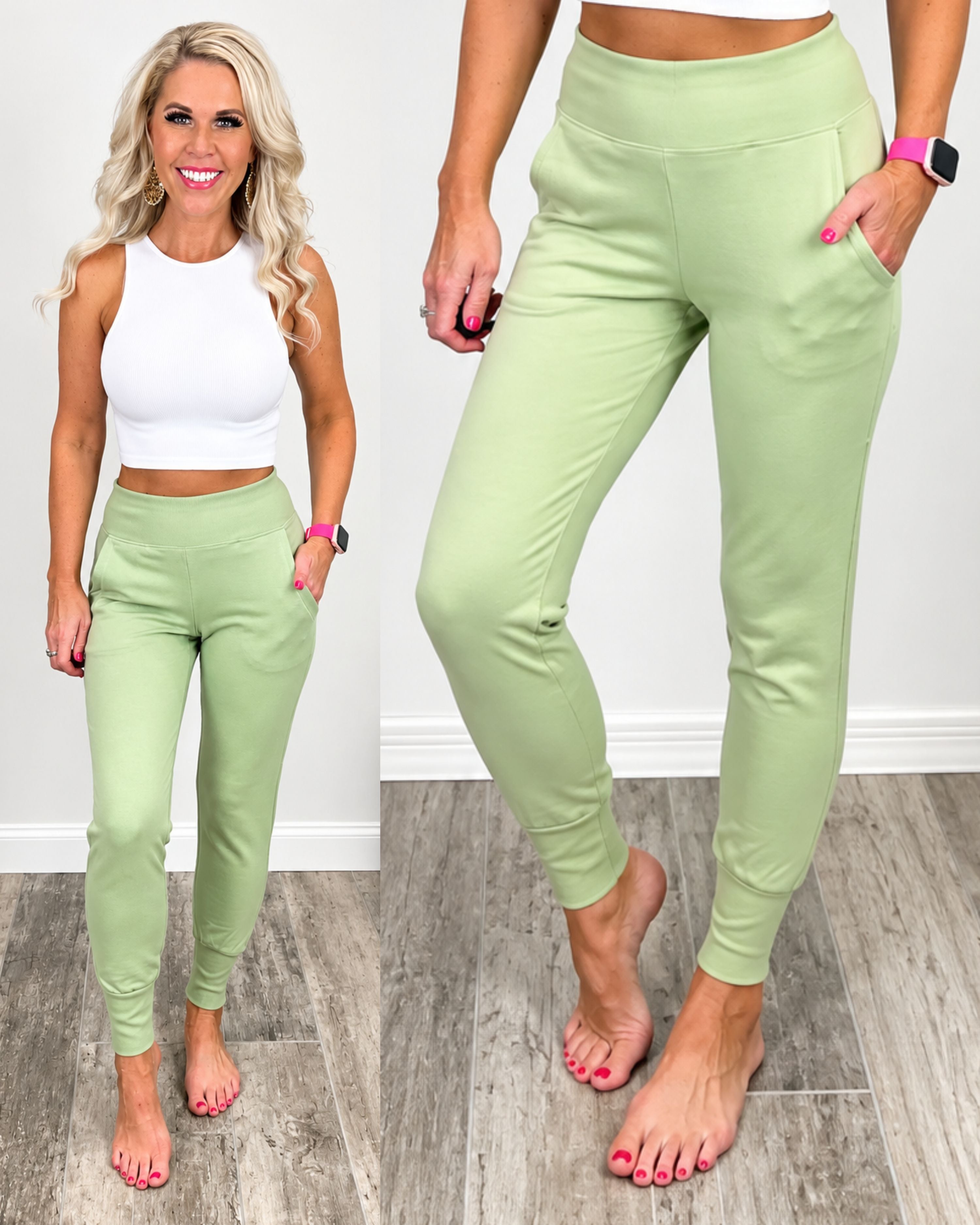 Lounging Around Joggers - Lt. Sage-joggers-privityboutique.com-Privity Boutique, Women’s Fashion Boutique in Mesa, Arizona