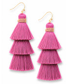 Party of Three Tassel Earrings - Pink-earrings-privityboutique.com-Privity Boutique, Women’s Fashion Boutique in Mesa, Arizona