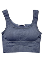 Duly Noted Ribbed Crop Top - Grey-Top-privityboutique.com-Privity Boutique, Women’s Fashion Boutique in Mesa, Arizona