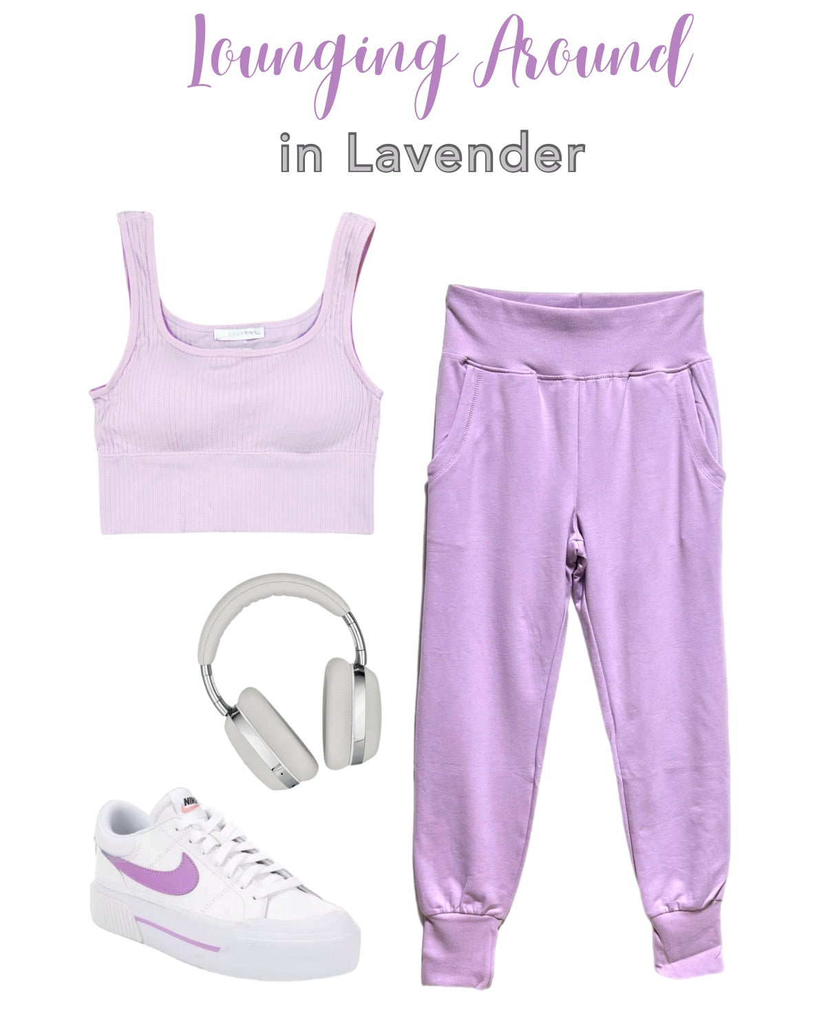 Lounging Around Joggers - Lavender-palazzo-privityboutique.com-Privity Boutique, Women’s Fashion Boutique in Mesa, Arizona