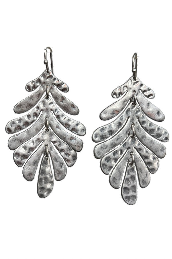 Silver Leaf Earrings-earrings-privityboutique.com-Privity Boutique, Women’s Fashion Boutique in Mesa, Arizona