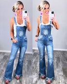 Fringe Bottom Light Wash Overalls-jeans-privityboutique-Privity Boutique, Women’s Fashion Boutique in Mesa, Arizona