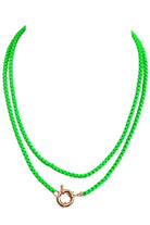 Green Layered Chain Necklace-beaded tassel necklace-privityboutique.com-Privity Boutique, Women’s Fashion Boutique in Mesa, Arizona