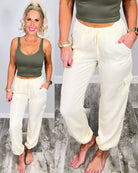 Cargo Jogger Pants - Lemon-cargo pocket jogger joggers-privityboutique.com-Privity Boutique, Women’s Fashion Boutique in Mesa, Arizona