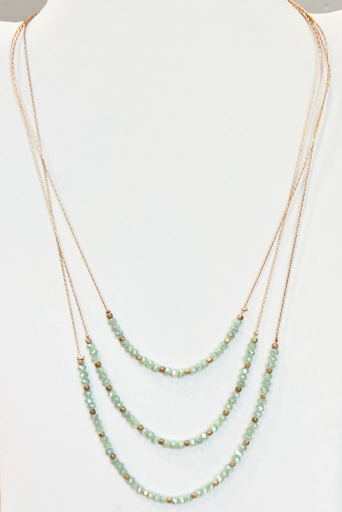 Day Dreamer Necklace - Mint-beaded tassel necklace-privityboutique.com-Privity Boutique, Women’s Fashion Boutique in Mesa, Arizona
