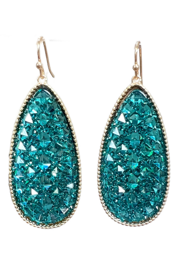 Bold & Exciting Teardrop Druzy Earrings-privityboutique-Privity Boutique, Women’s Fashion Boutique in Mesa, Arizona