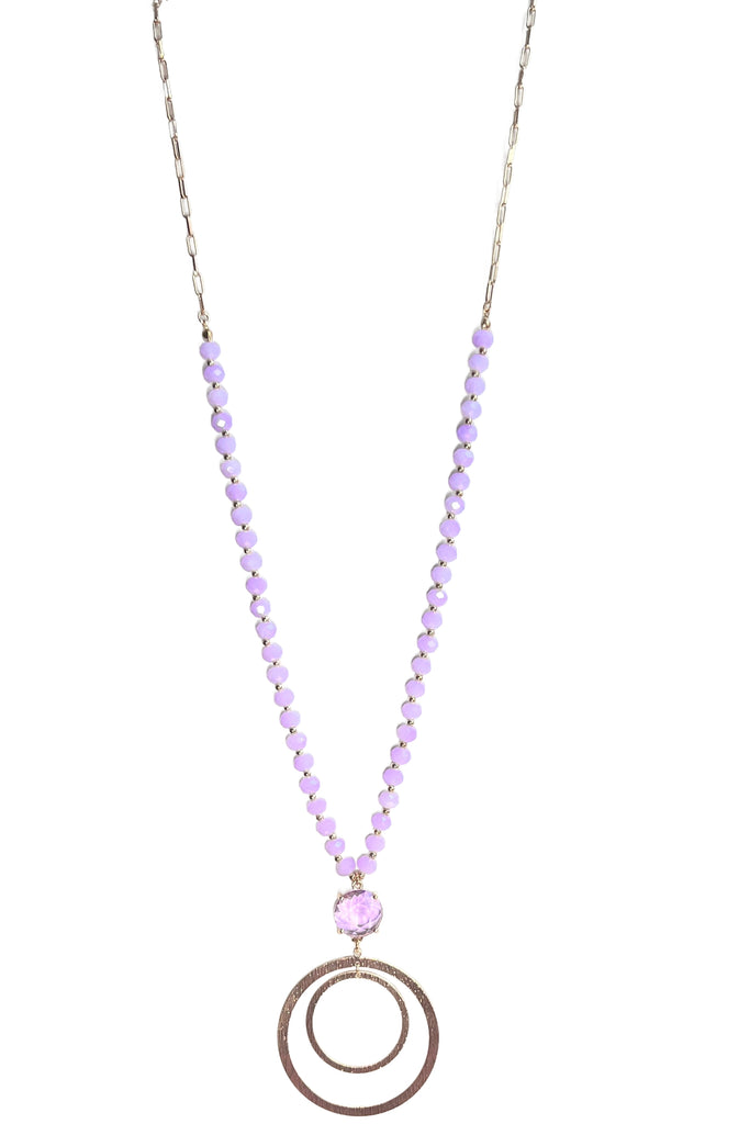 Long Lavender Beaded Neckalce-beaded tassel necklace-privityboutique.com-Privity Boutique, Women’s Fashion Boutique in Mesa, Arizona