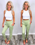 Lounging Around Joggers - Lt. Sage-joggers-privityboutique.com-Privity Boutique, Women’s Fashion Boutique in Mesa, Arizona