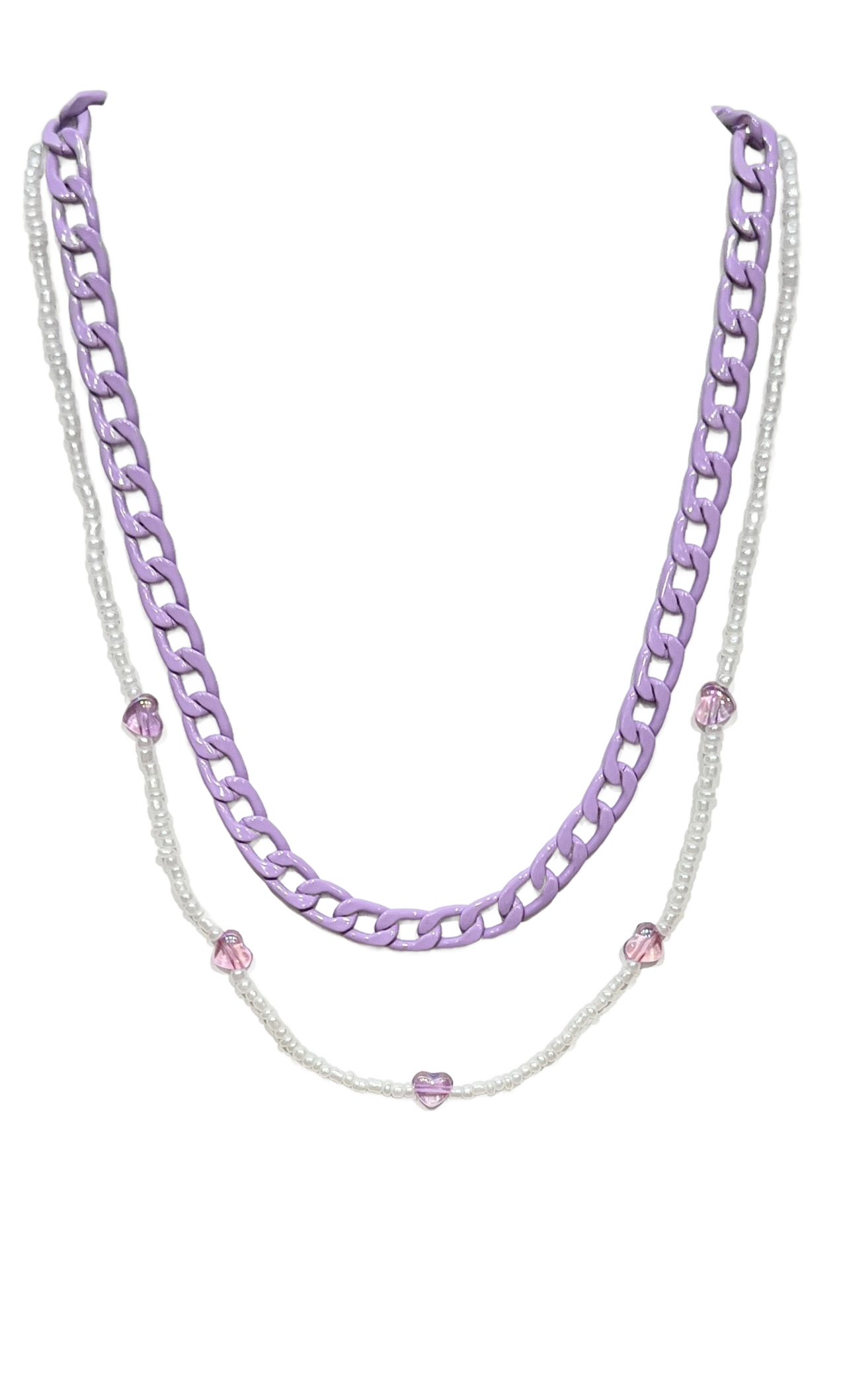 Layered In Lavender Chain Necklace-Necklace-privityboutique.com-Privity Boutique, Women’s Fashion Boutique in Mesa, Arizona