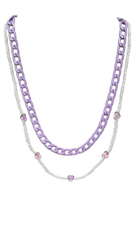 Layered In Lavender Chain Necklace-Necklace-privityboutique.com-Privity Boutique, Women’s Fashion Boutique in Mesa, Arizona