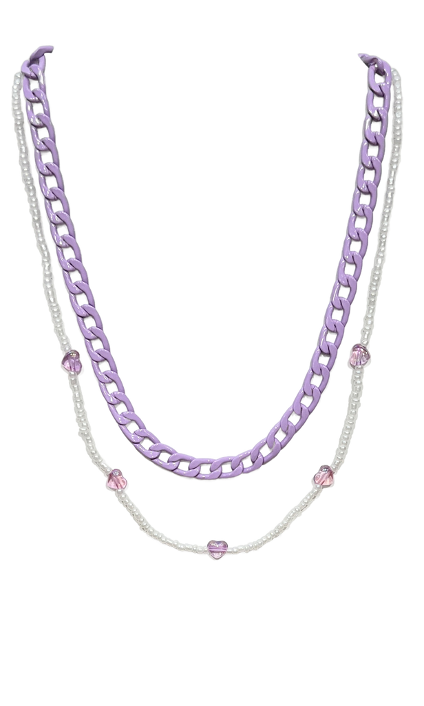 Layered In Lavender Chain Necklace-Necklace-privityboutique.com-Privity Boutique, Women’s Fashion Boutique in Mesa, Arizona