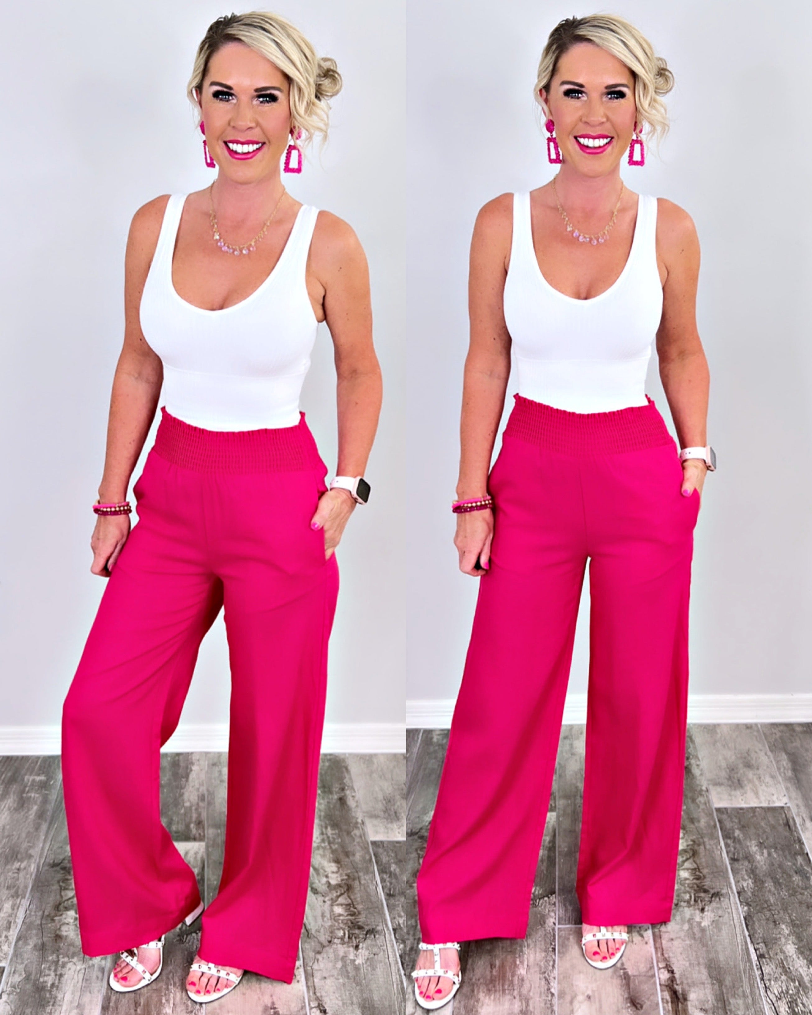 Wait For Me Pants - Pink-palazzo-privityboutique.com-Privity Boutique, Women’s Fashion Boutique in Mesa, Arizona