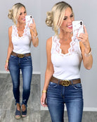 Lovely in Lace - White-Top-privityboutique.com-Privity Boutique, Women’s Fashion Boutique in Mesa, Arizona