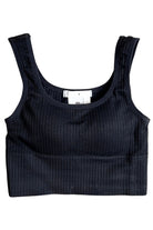 Duly Noted Ribbed Crop Top - Black-Top-privityboutique.com-Privity Boutique, Women’s Fashion Boutique in Mesa, Arizona