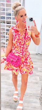 Keep Blooming Multi Floral Print Dress - Pink-Dress-privityboutique.com-Privity Boutique, Women’s Fashion Boutique in Mesa, Arizona