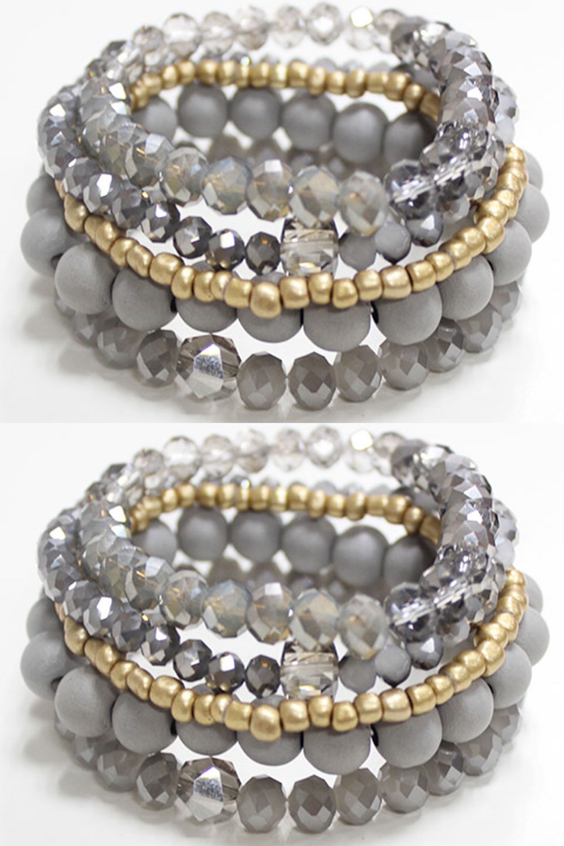 Grey Stack Bracelet-bracelet-privityboutique.com-Privity Boutique, Women’s Fashion Boutique in Mesa, Arizona