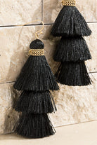 Party of Three Tassel Earrings - Black-earrings-privityboutique.com-Privity Boutique, Women’s Fashion Boutique in Mesa, Arizona