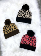 Leopard 2-Tone Beanie - Multiple Colors-privityboutique-Privity Boutique, Women’s Fashion Boutique in Mesa, Arizona