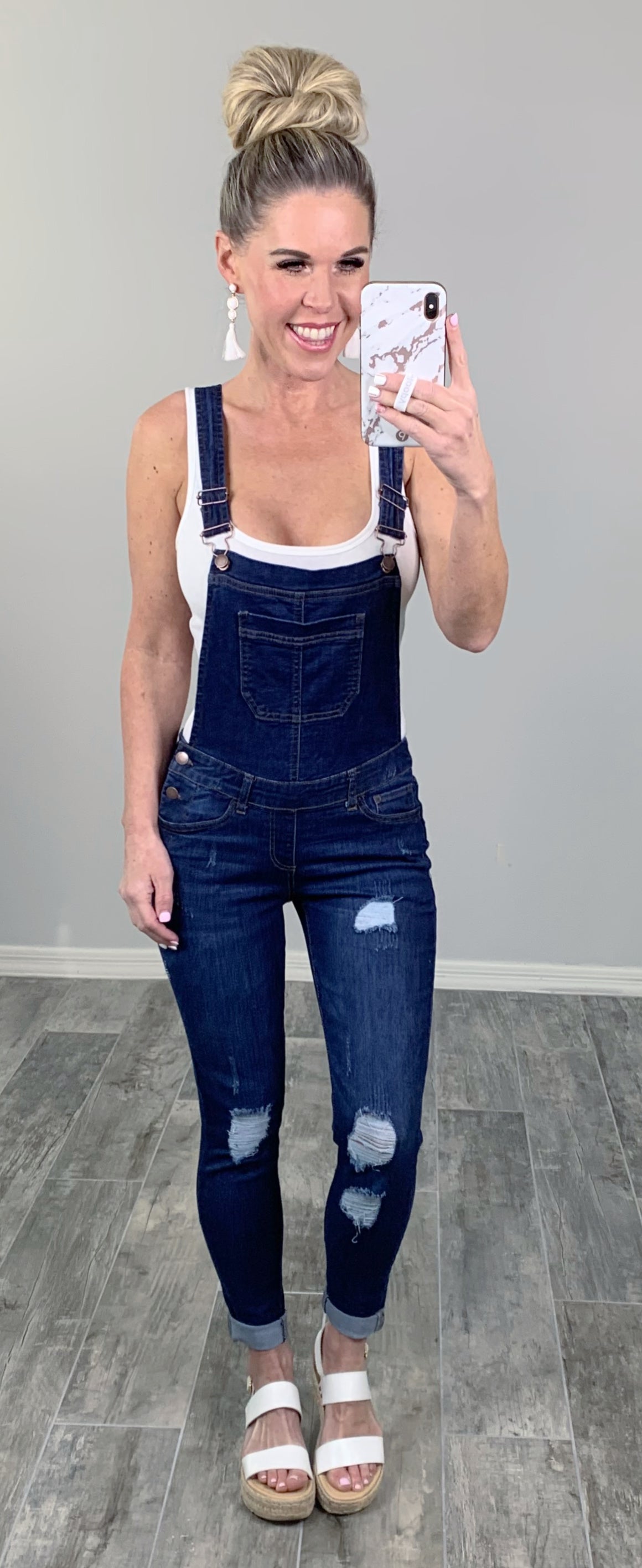 Best Overall Dark Wash Overalls-jeans-privityboutique-Privity Boutique, Women’s Fashion Boutique in Mesa, Arizona