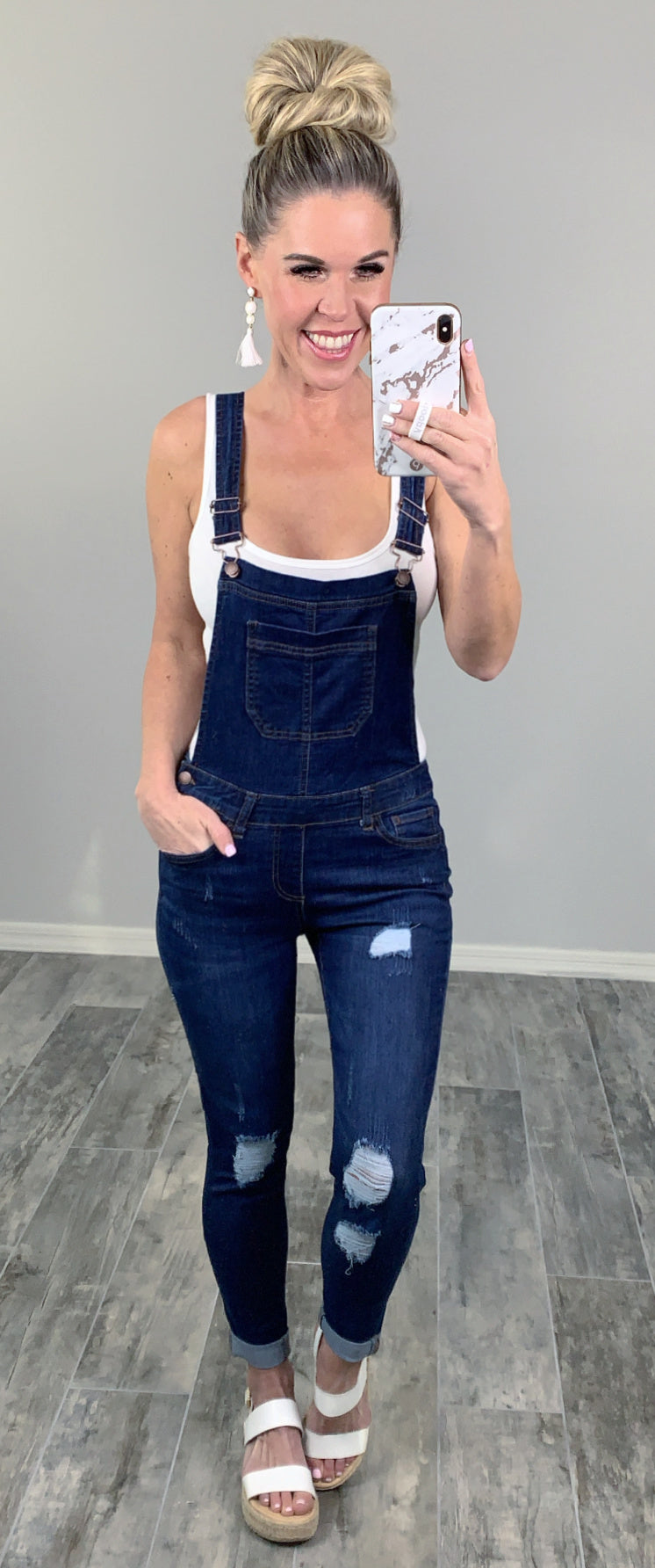 Best Overall Dark Wash Overalls-jeans-privityboutique-Privity Boutique, Women’s Fashion Boutique in Mesa, Arizona