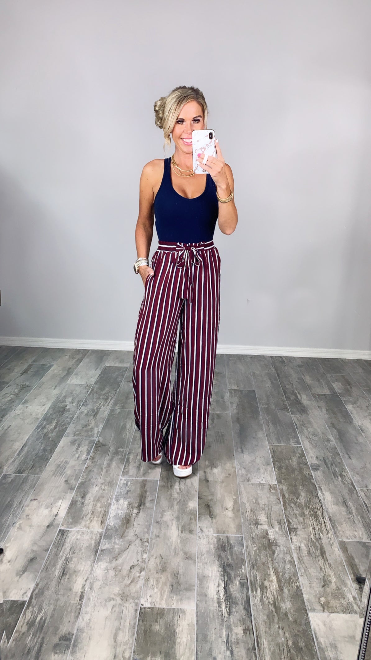 Something to Ponder Striped Pants – privityboutique