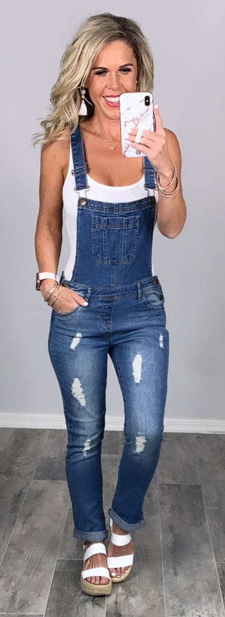 Best Overall Medium Wash Overalls-jeans-privityboutique-Privity Boutique, Women’s Fashion Boutique in Mesa, Arizona