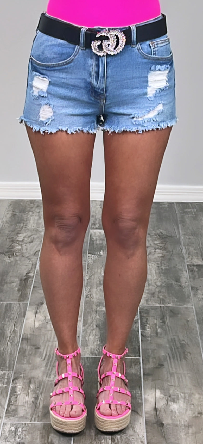 Backroad Song Distressed Shorts - Light-shorts-privityboutique.com-Privity Boutique, Women’s Fashion Boutique in Mesa, Arizona