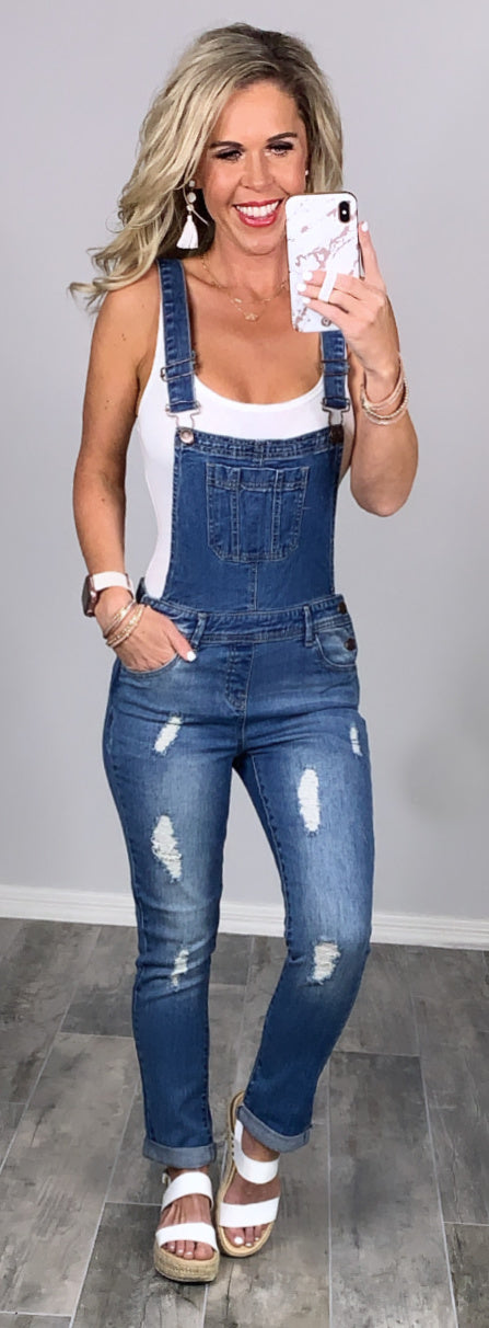 Best Overall Medium Wash Overalls-jeans-privityboutique-Privity Boutique, Women’s Fashion Boutique in Mesa, Arizona