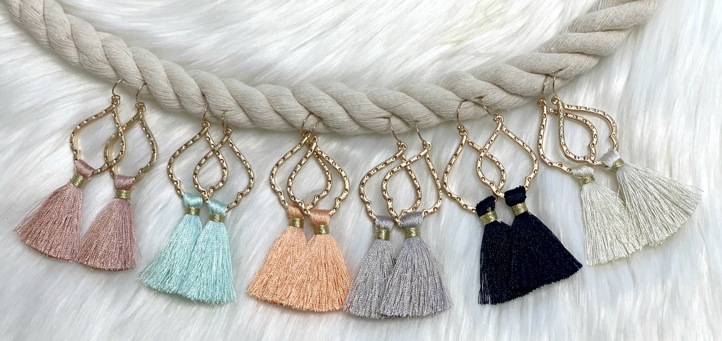 Across the Room Tassel Earrings - Multiple Colors-earrings-privityboutique.com-Privity Boutique, Women’s Fashion Boutique in Mesa, Arizona