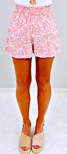 Blooming Sophistication Floral Print Shorts - Rose-Shorts-privityboutique.com-Privity Boutique, Women’s Fashion Boutique in Mesa, Arizona