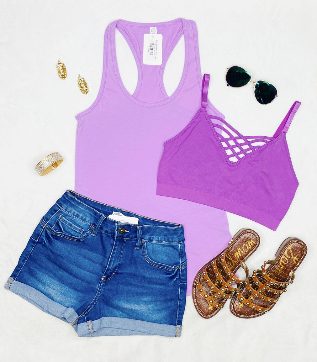 Basic Racerback Tank - Lilac-Top-privityboutique.com-Privity Boutique, Women’s Fashion Boutique in Mesa, Arizona