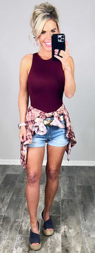 All The Joy Distressed Denim Shorts - Light-shorts-privityboutique.com-Privity Boutique, Women’s Fashion Boutique in Mesa, Arizona