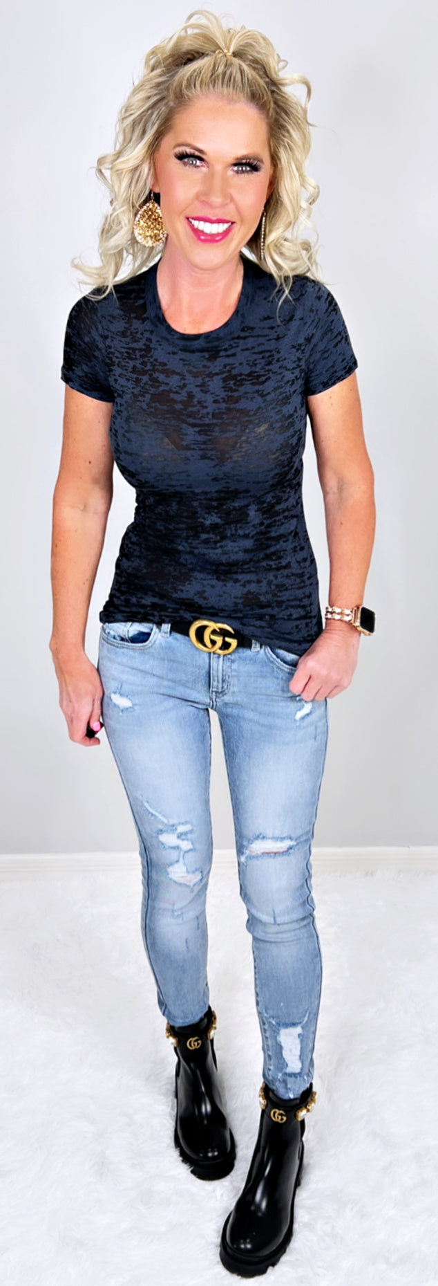 Kendra Distressed Skinny Jeans-jeans-privityboutique-Privity Boutique, Women’s Fashion Boutique in Mesa, Arizona