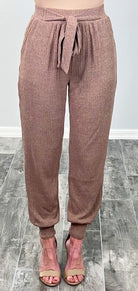 Feel The Magic Pants - Mocha-joggers-privityboutique.com-Privity Boutique, Women’s Fashion Boutique in Mesa, Arizona