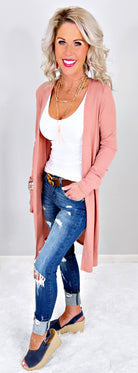 Keep Your Secrets Cardigan - Rose-Top-privityboutique.com-Privity Boutique, Women’s Fashion Boutique in Mesa, Arizona